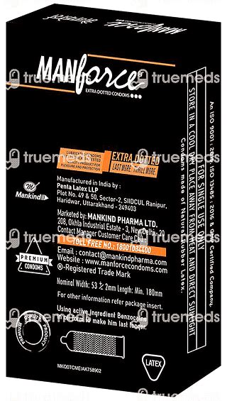 Manforce Stamina Extra Dotted Orange Flavour Condoms Pack Of 10 - Uses ...