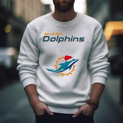 Miami Dolphins Nfl Christmas Logo 2023 Shirt - Hersmiles