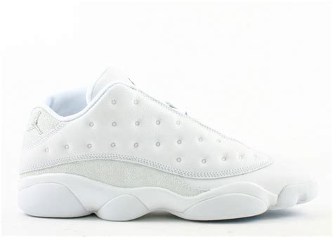 All White Jordans 13
