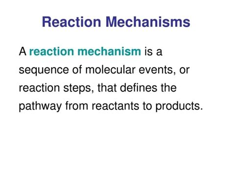 Image result for Reaction Mechanisms Examples