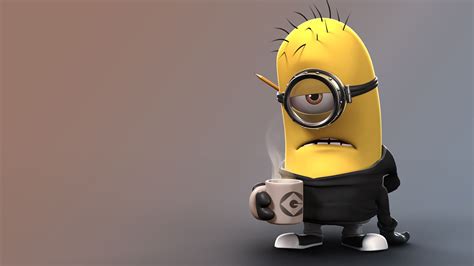 One Eye Minions With Cup HD Minions Wallpapers | HD Wallpapers | ID #64807