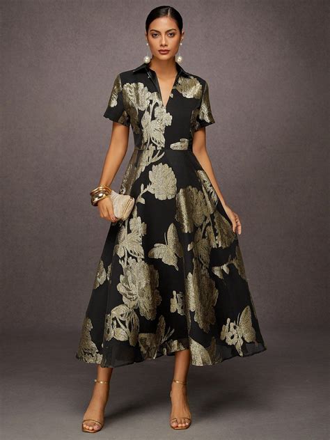 StyleWe Women Elegant Maxi Dress High Waist X-Line V Neck Regular ...