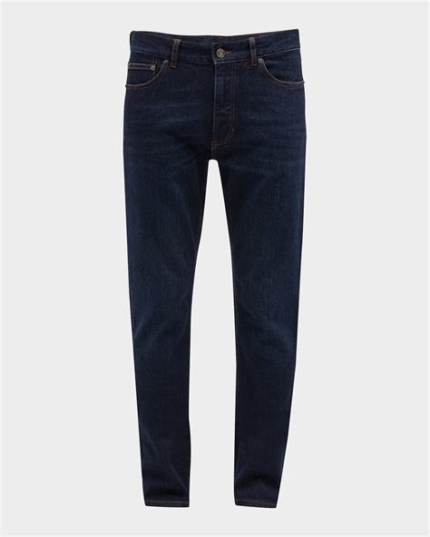 ZEGNA Men's 5-Pocket Black Wash Denim Jeans | Neiman Marcus