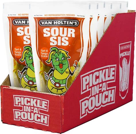 Amazon.com : Van Holten's Pickles - Jumbo Dill Pickle-In-A-Pouch - 12 ...