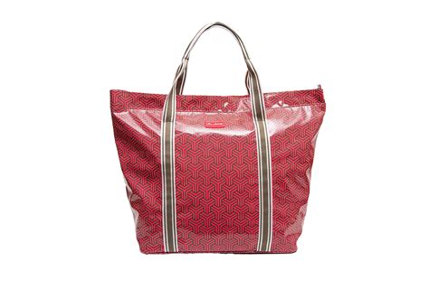 Y Front Olive Coral Big Beach Bag - Lou Harvey