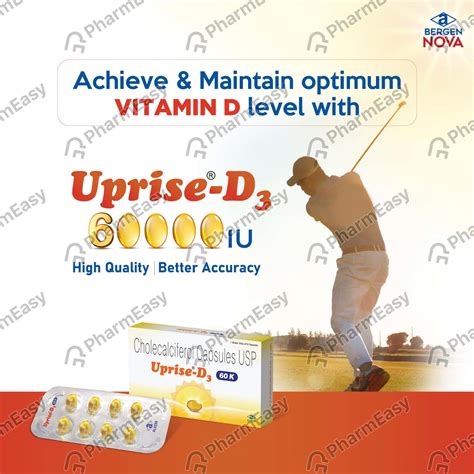 Uprise D3 60000 IU Softgel Capsule (8): Uses, Side Effects, Price ...