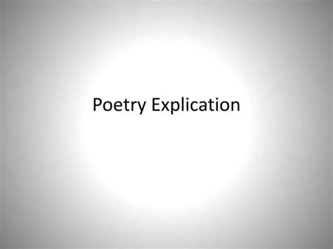 Image result for Poetic Explication