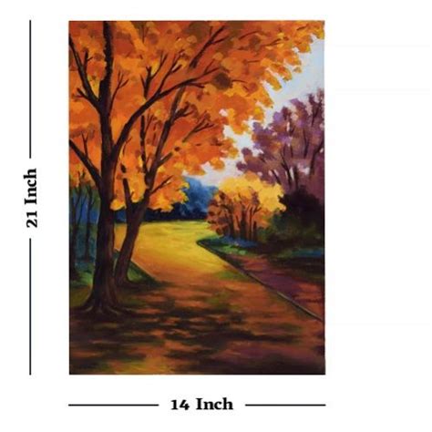 Colourful Handmade Painting On Beauty Of Nature | Acrylic On Canvas ...