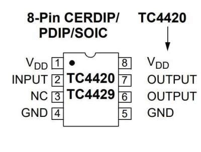 TC4420 DIP-8 Mosfet Driver IC Motorobit - Motorobit.com