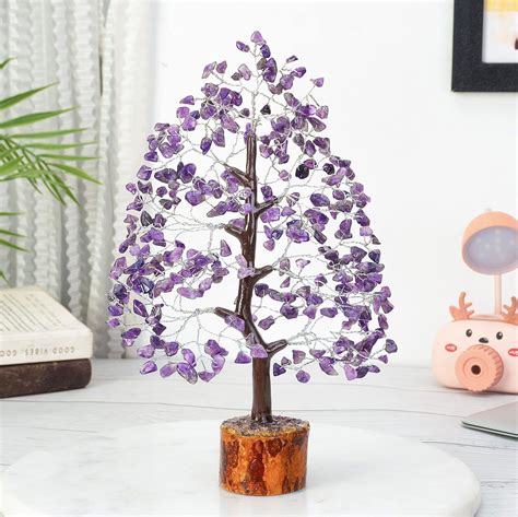 Buy ZAICUS Amethyst Gemstone Crystal Tree of Life Crystal Showpiece for ...