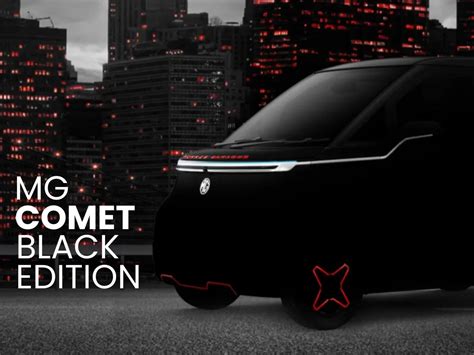 New MG Comet Blackstorm price in India announced as Rs 7.80 lakh with ...