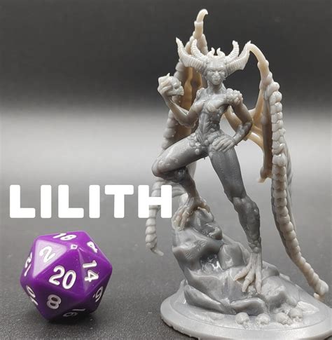 Lilith Demon / Devil / Fiend / Succubus Pinup Galaad Miniatures D&D Dungeons and Dragons ...