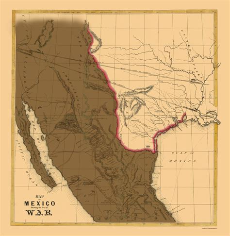 Mexican American War Map