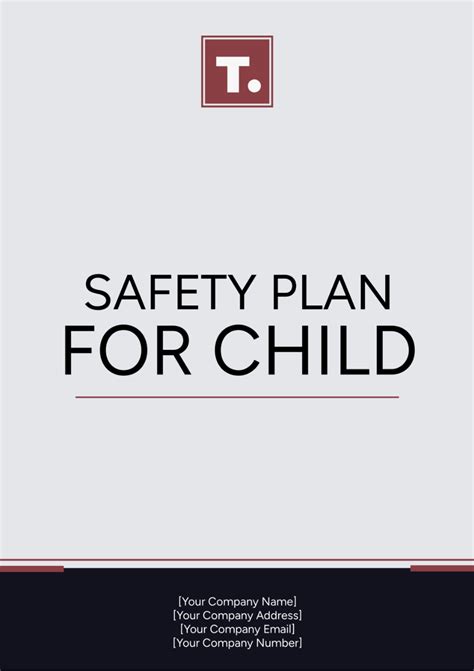 Free Safety Plan For Child Template to Edit Online