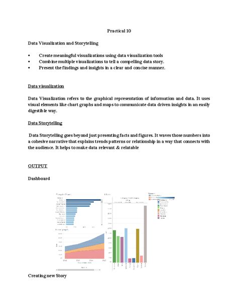 Practical 10: Data Visualization & Storytelling Techniques - Studocu