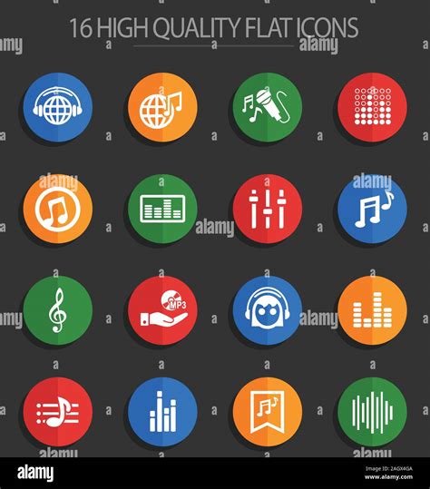 Musical symbol flat hi-res stock photography and images - Alamy