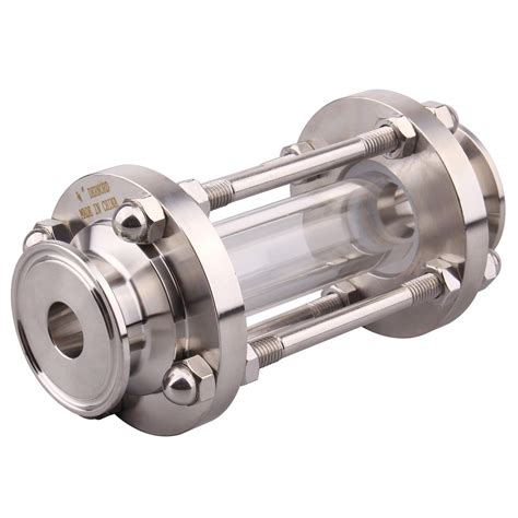 Buy DERNORD In-Line Glass with Clamp End,Flow Sanitary Straight Glass ...