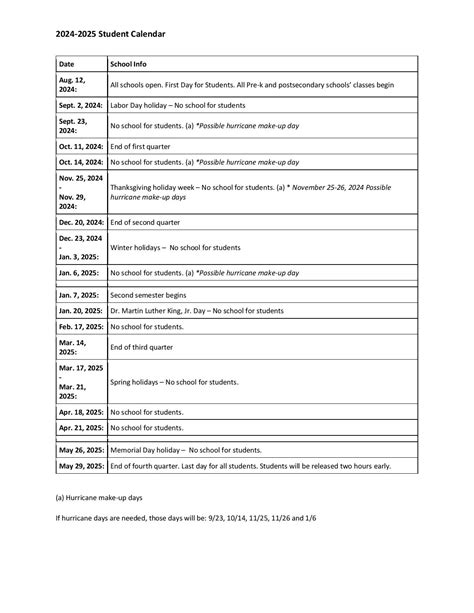 Printable Pinellas County Schools Calendar