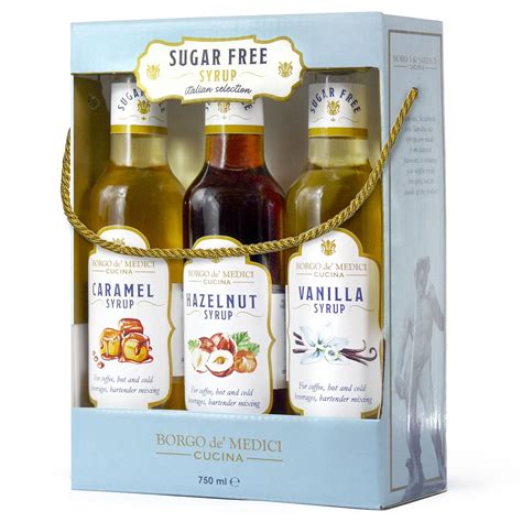 Tris Set Sugar Free Coffee Syrup | Borgo de Medici