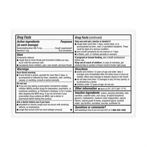 Buy Robitussin Medi-Soothers Honey Lemon 8ct Lozenge from Dollar ...