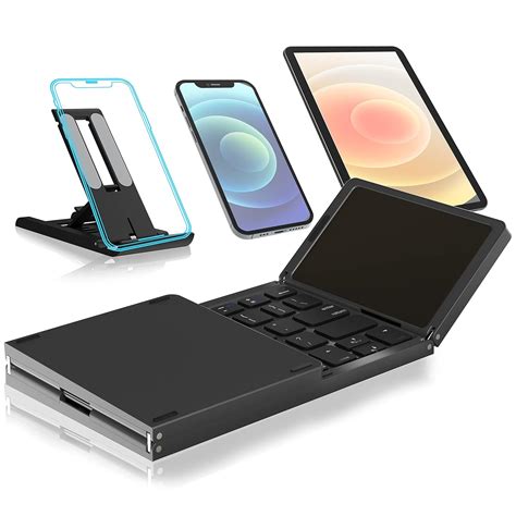 Amazon.in: Buy Foldable Bluetooth 5.1 Keyboard with touchpad, Portable ...