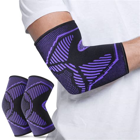 Amazon.com: Elbow Brace Compression Sleeve(Pair)- Relief Pain from ...