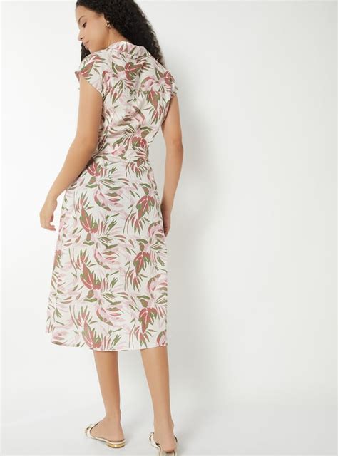 Buy Women Tropical Print Midi Shirt Dress Online at just Rs. 999.0 ...