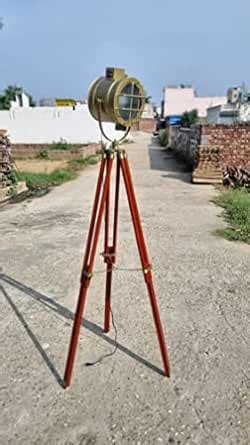 A.J Handicrafts LED Tripod Floor Lamp Search Spot Light with Wooden ...