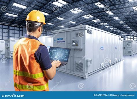 Engineer Control Energy Storage System or Battery Container Unit Stock ...