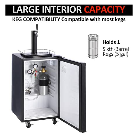 Snapklik.com : Kegerator And Keg Beer Cooler, Single Faucet Draft Beer ...