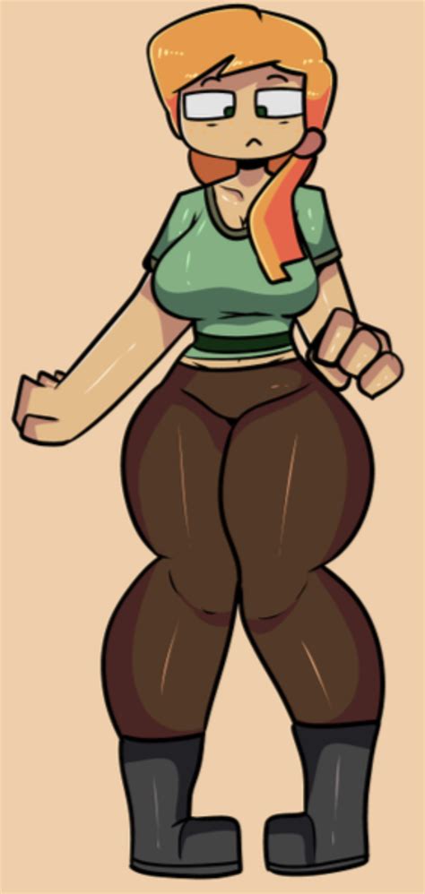 Minecraft Alex thick by legendsuckerx on DeviantArt