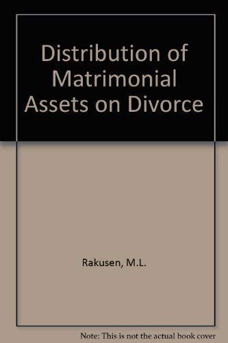 Distribution of Matrimonial Assets on Divorce: Suppt. to 2r. e ...