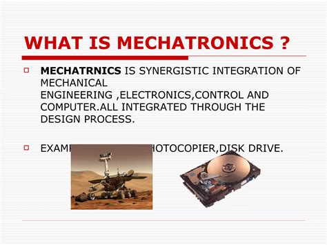 Mechatronics An Introduction | PPT