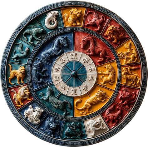 Vibrant Zodiac Wheel With Detailed Astrological Symbols Symbolizing ...