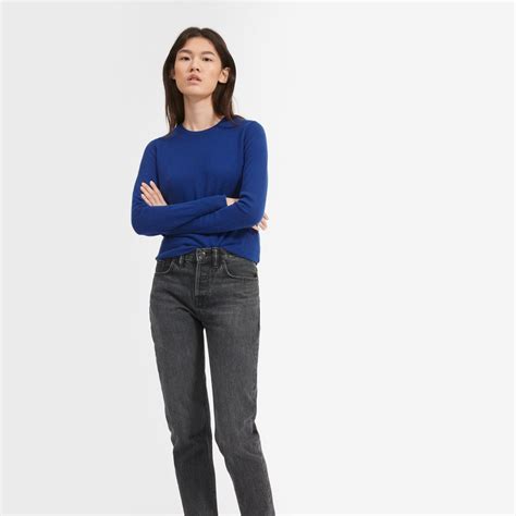 Women's Cashmere Crew Sweater by Everlane in Royal Blue Crew Sweaters ...