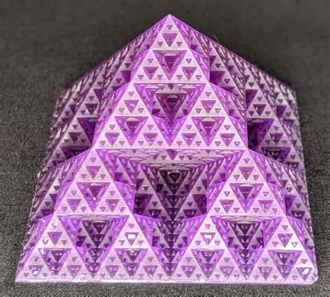 Sierpinski Triangle Fractal 3D Print Square Pyramid or - Etsy Ireland