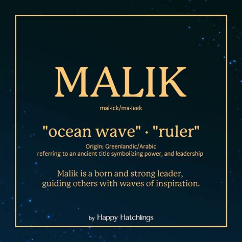 Water-themed names for your characters: Malik | Namen, Ungewöhnliche ...