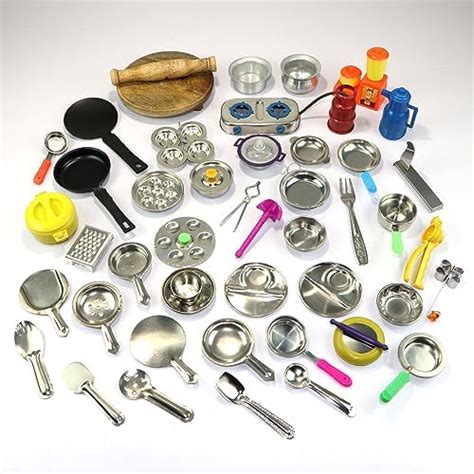 Buy Lirzeg Plastic Kitchen Set Toys for Kids Girl with 42 Pcs Lights ...