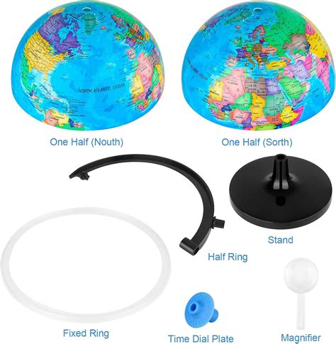 Wizdar 10'' World Globe for Kids Learning, DIY India | Ubuy