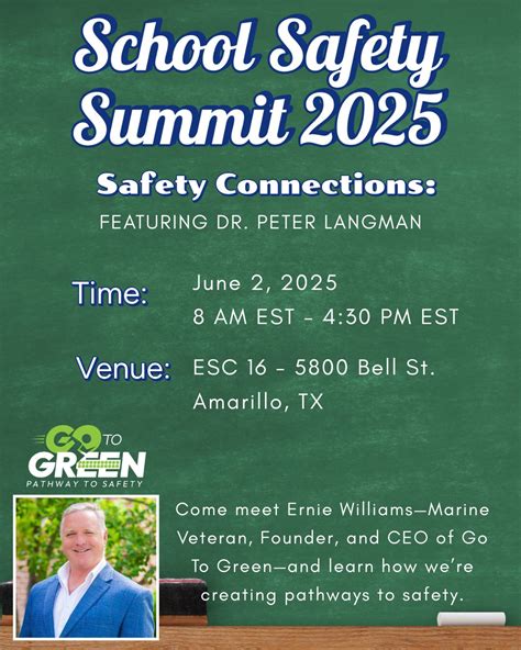 Go To Green is proud to be attending the School Safety Summit 2025 on ...