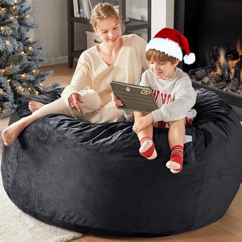 Codi Oversized Bean Bag Chair with Filler Included, 5 FT - Comfy Large ...