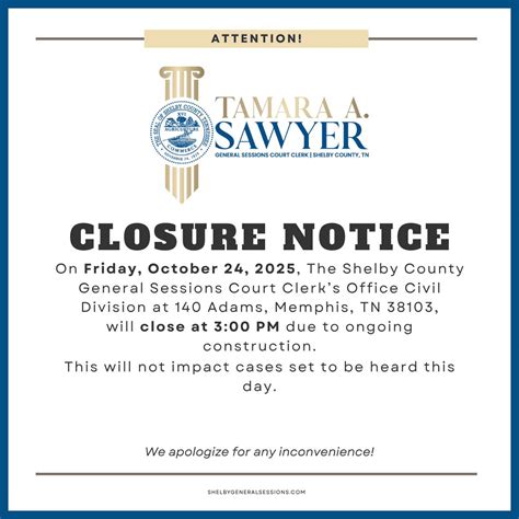 Shelby County General Sessions Court Clerk | Memphis TN