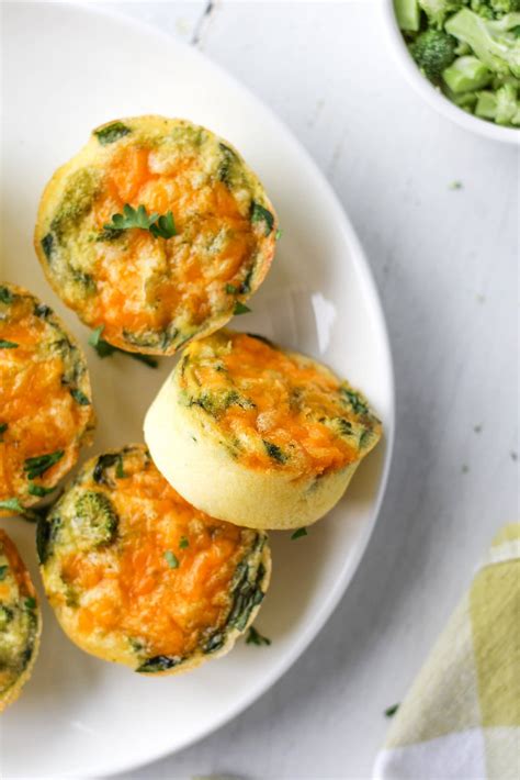 Broccoli Cheddar Baked Egg Bites with Cottage Cheese - Hannah Magee RD ...