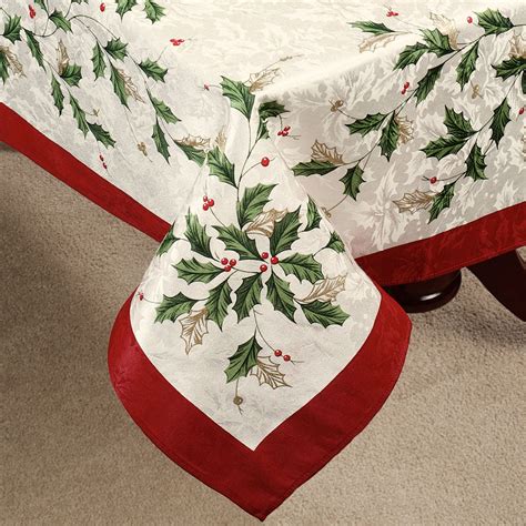 Holiday Christmas Tablecloth Christmas Red Green Plaid Holiday Table