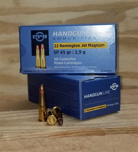 Prvi PPU 22 Hornet Ammunition Standard PP22H 45 Grain Soft Point 50 Rounds