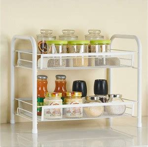 S-B-S Store Utensil Kitchen Rack Iron Multi-Purpose 2-Tier Metal ...