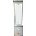 CASPIAN Engineered Wood Single Door Wooden Vanity Dressing Table (White ...