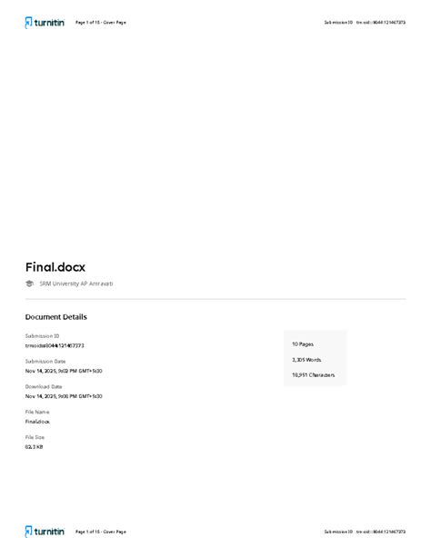 Liver Cancer Prediction Using ML & DL Techniques - Final Report - Studocu