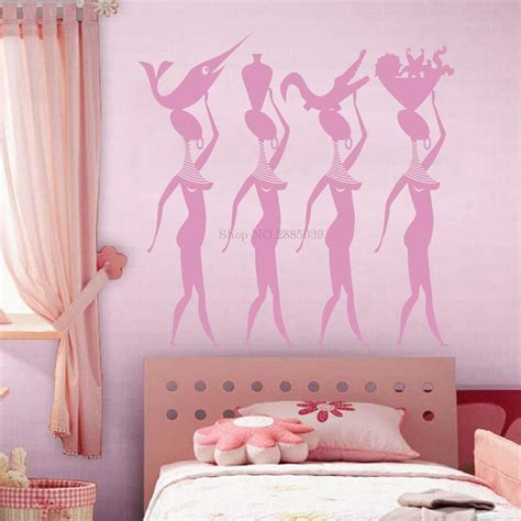 Buy Gadgets Wrap Four African Women Wall Decal Home Decor Art Stickers ...