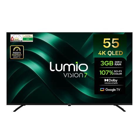 Lumio Vision 7 139 cm (55 inches) 4K Ultra-HD Smart QLED Google TV FTW3-ADSG : Amazon.in ...